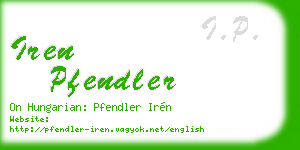 iren pfendler business card